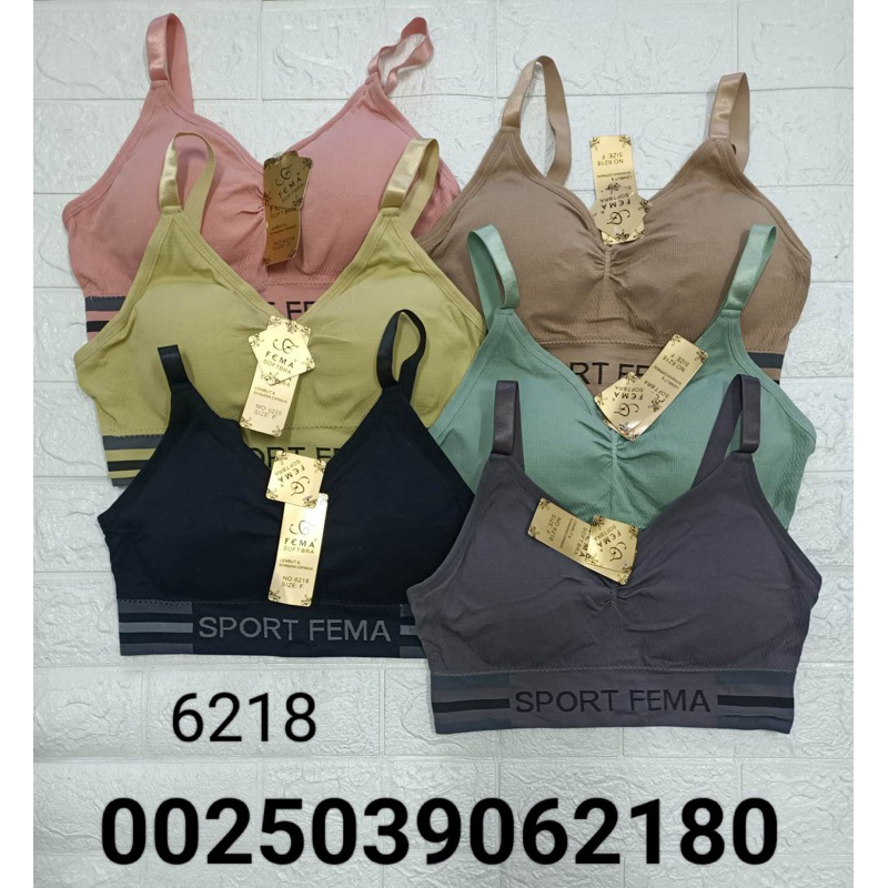 bra sport FEMA 6218 bh wanita size Free