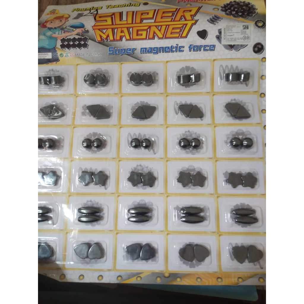 

mainan edukasi magnet sepasang (2pcs) bentuk love, segitiga, bulat, lonjong ,bintang