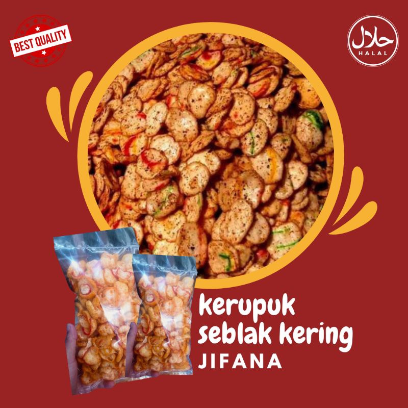 

Kerupuk Seblak Kering Jifana 70gr dan 150gr