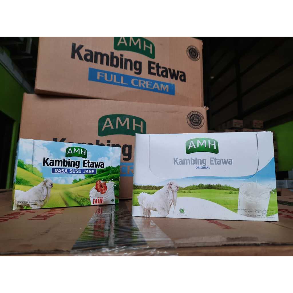 

Susu Kambing Etawa AMH Jahe dan Original isi 10 Sachet