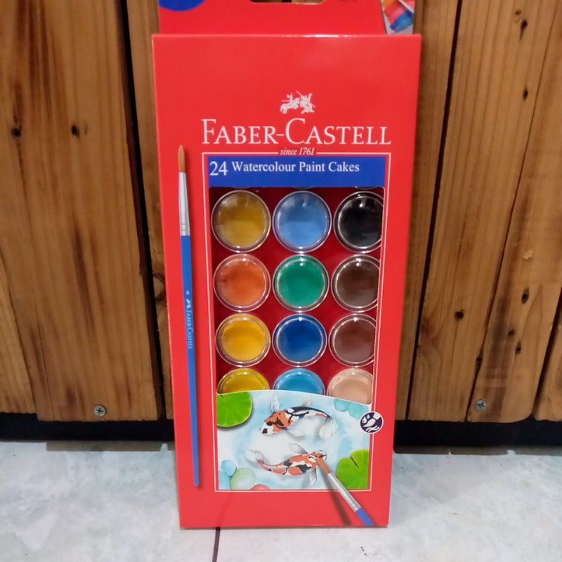 

Cat Air Faber-Castell 24 Warna/Watercolor Paint Cakes Untuk Melukis