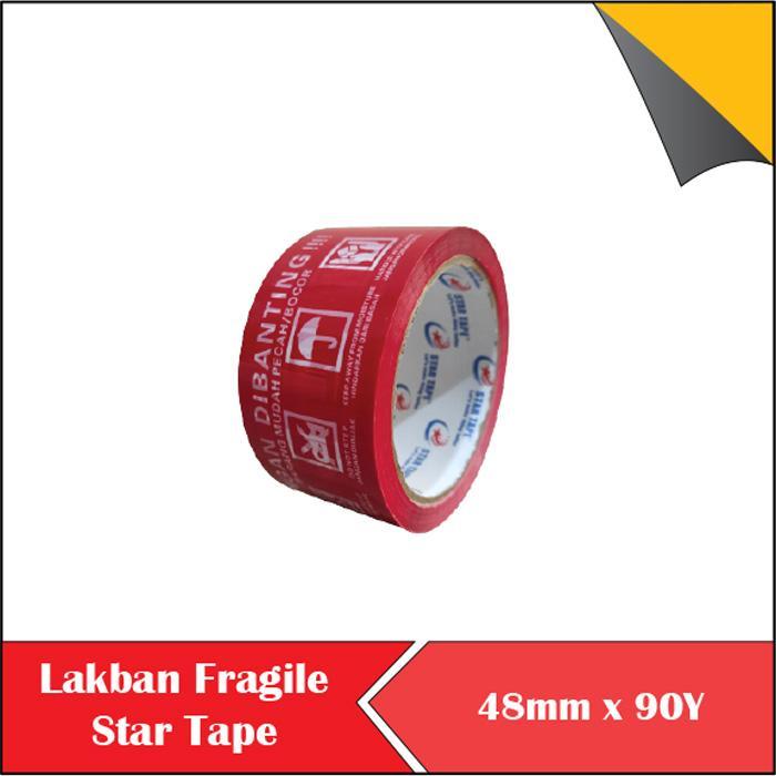 

Lakban Packing Fragile Merah 90 Yard 2 Inch murah