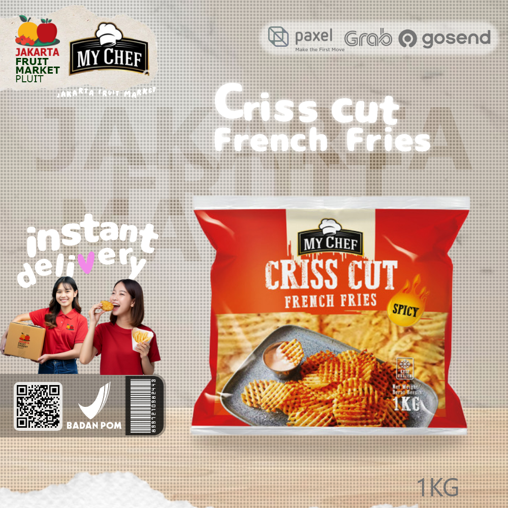 

MY CHEF CRISS CUT FRENCH FRIES 1KG