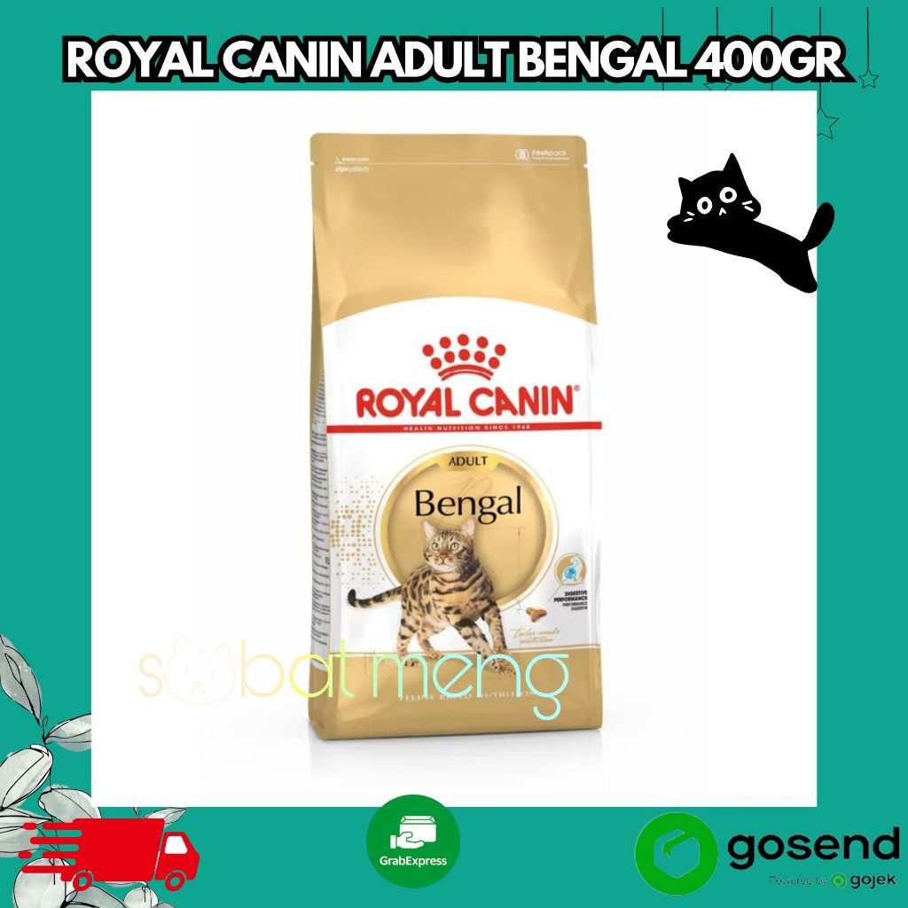 ROYAL CANIN ADULT BENGAL 400g | RC BENGAL | MAKANAN KUCING BENGAL