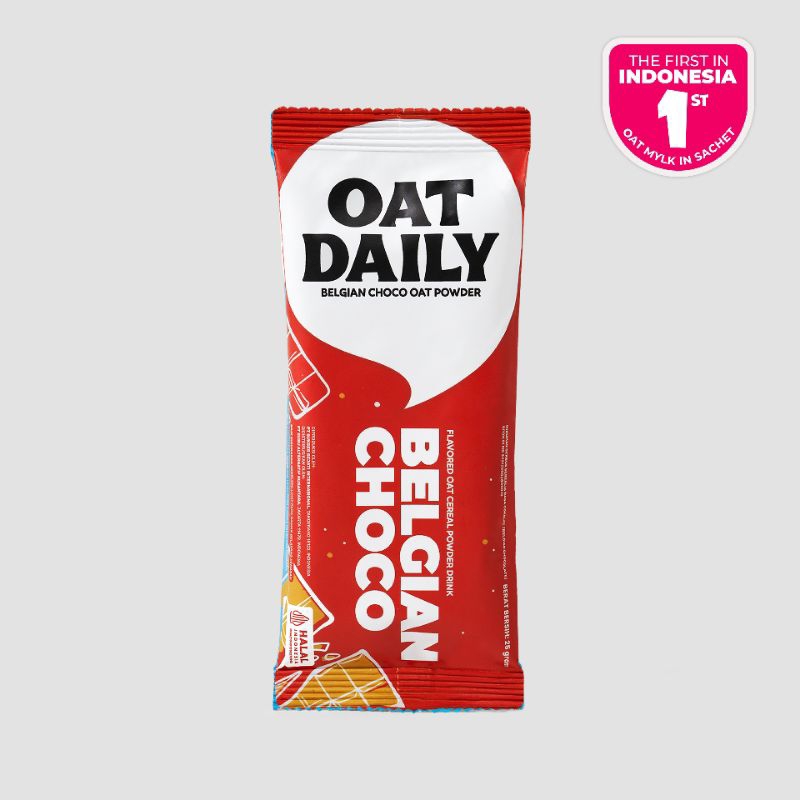 

Oat Daily Flavored Oat Powder Belgian Choco isi 8pcs dan 16pcs