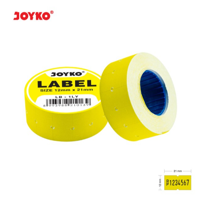 

[10 Rol] Label Harga Joyko LB-1LY 12 x 21mm / Price Label Joyko LB-1LY 12 x 21mm