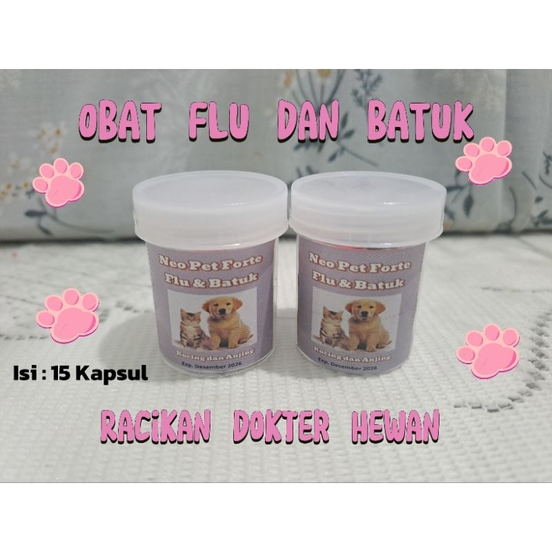 NPF - OBAT FLU DAN BATUK AMPUH / CALICI VIRUS / Rhinotracheitis Untuk KUCING DAN ANJING