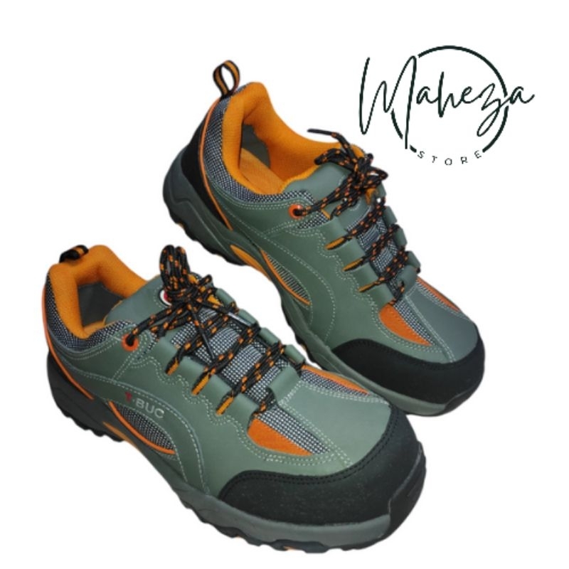 T BUC - TB 015 SAFETY SHOES/SEPATU SAFETY/TALI/UJUNG BESI/KUALITAS IMPORT/SNEAKERS SHOES/HIKING/TOUR