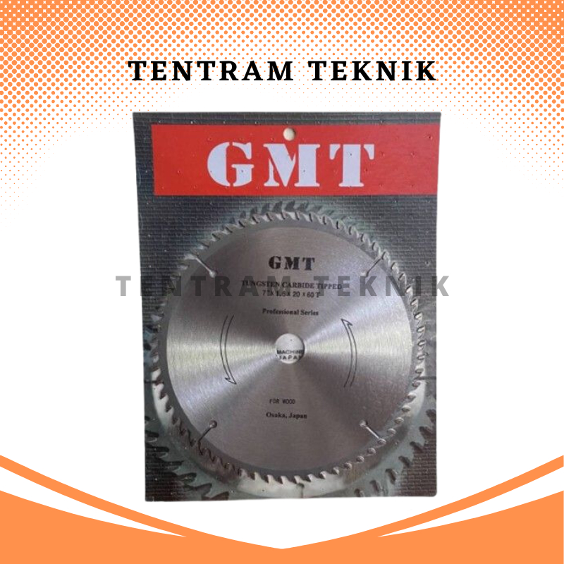 Mata Gergaji Potong Kayu GMT Circular Saw Blade 7"x60T / Mata Gergaji Tipis Potong Kayu 7 x 60 GMT /