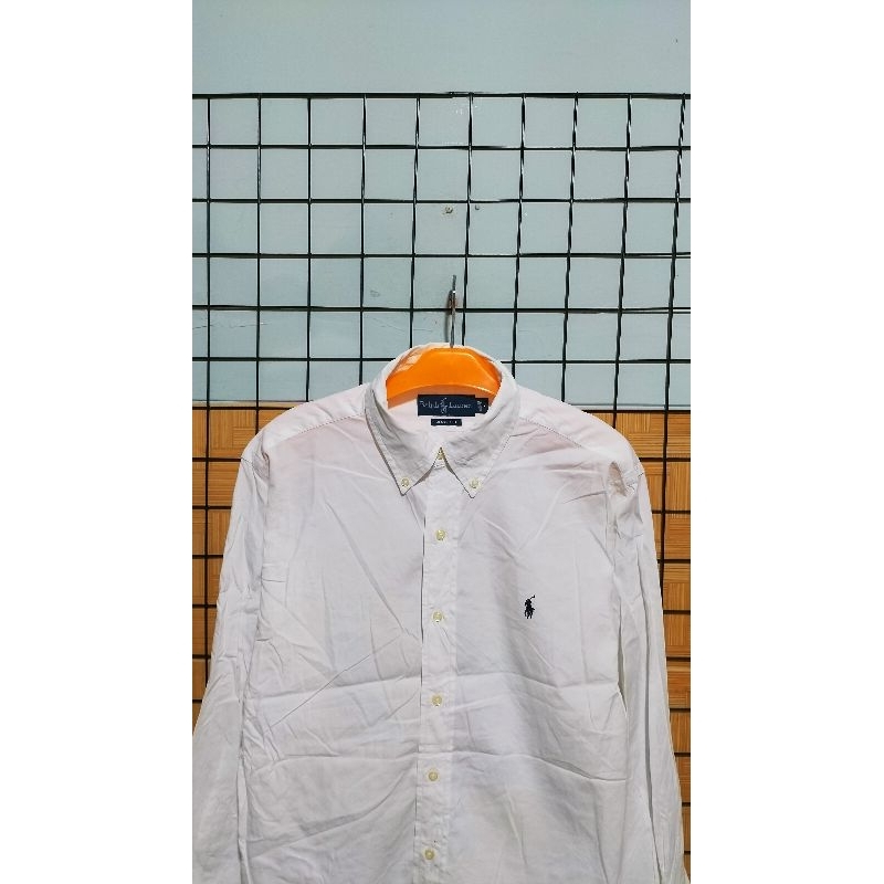 Kemeja Putih Ralph Lauren Putih Polos Second Original