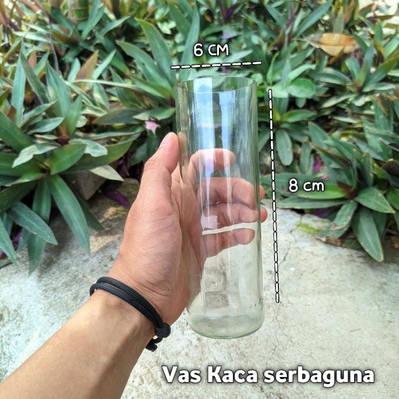 Vas Kaca Serbaguna - Vas bunga - vas dekorasi - bisa untuk ikan hias