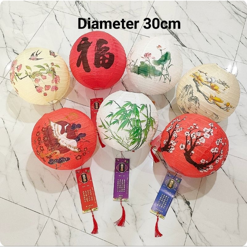 Lampion kertas/lampion merah/lampion hias/lampion imlek/lampion dekorasi