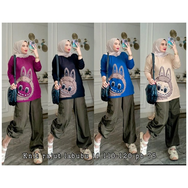 Atasan Rajut Jumbo Premium, Baju Rajut Cotton Premium,