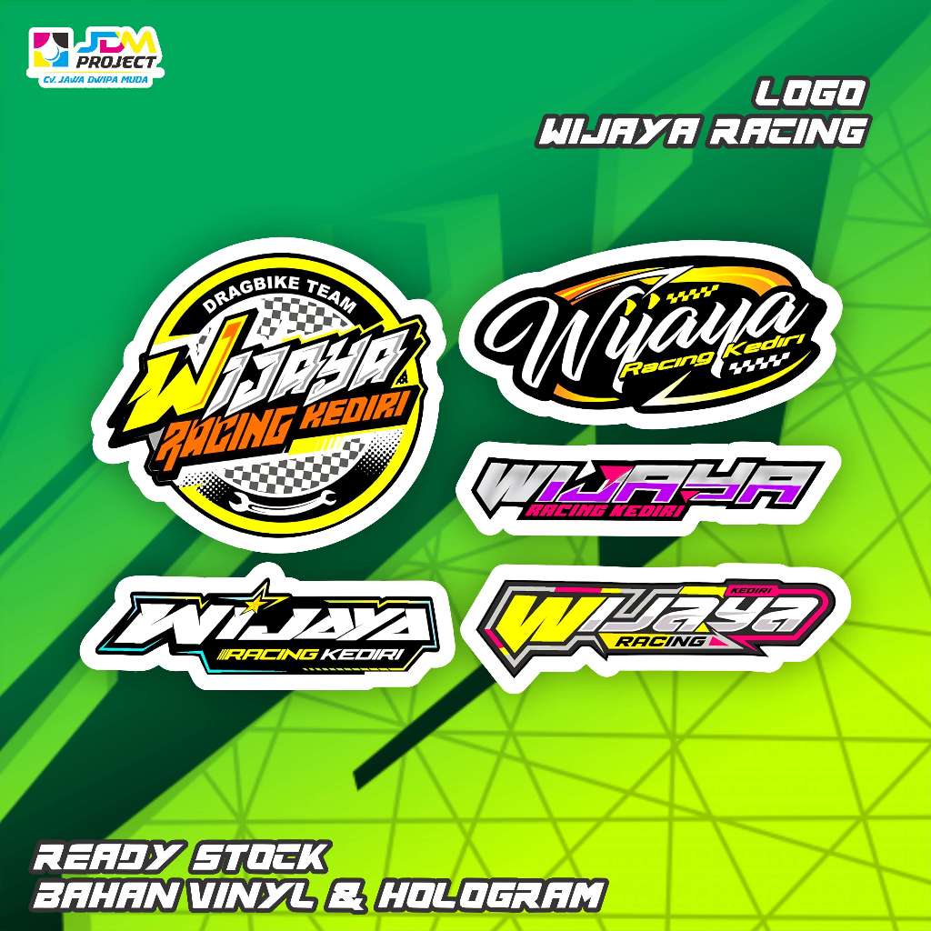 JDM Project - stiker wijaya racing kediri terbaru / stiker bengkel / stiker custom / stiker herex / 