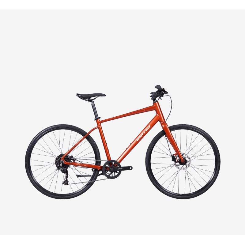 Sepeda Hybrid Commuter Bike United Felipe 1.0 Orange Grey