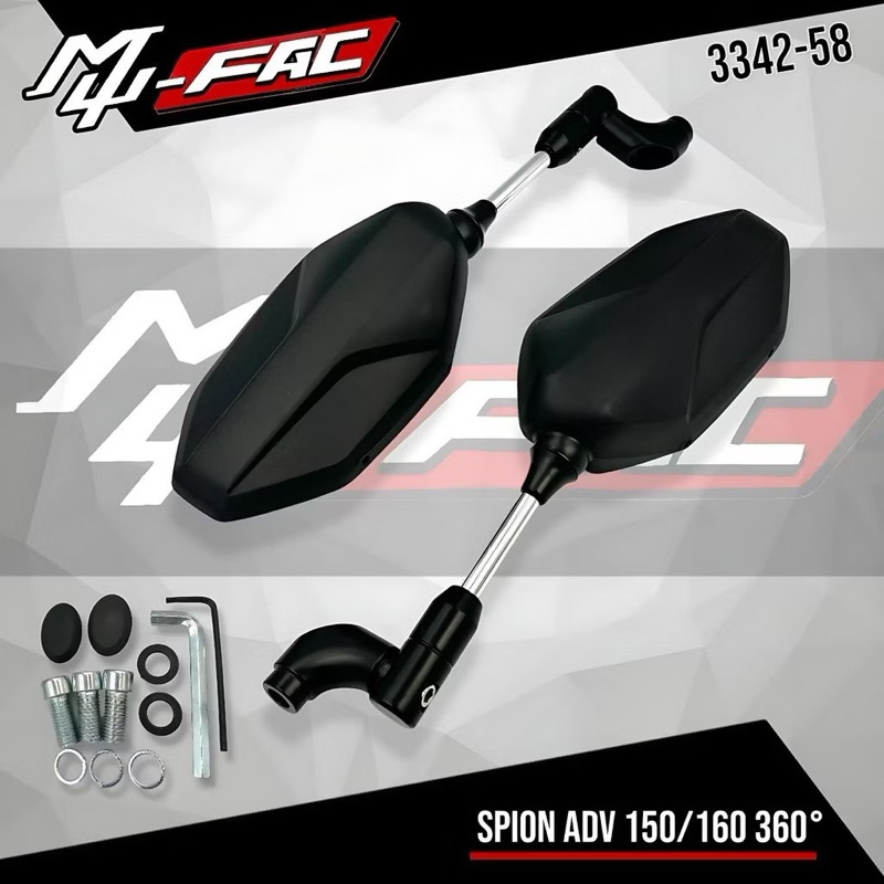 SPION ADV 150/160 LIPAT VIETNAM 360 MUFAC DERAJAT UNIVERSAL MOTOR