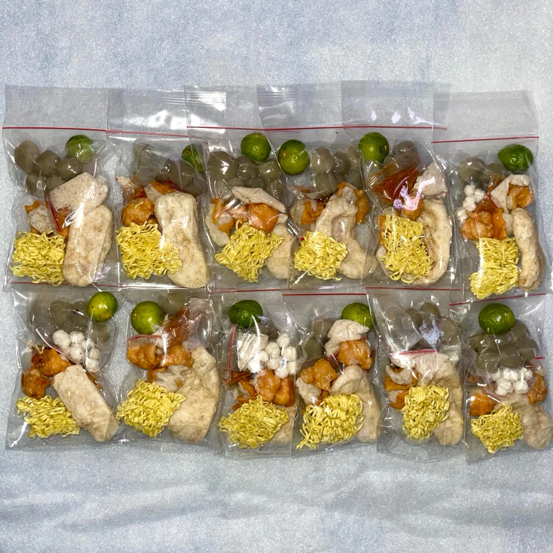 

12Bungkus Baso Aci Mie Mini Extra Bawang Goreng Murah