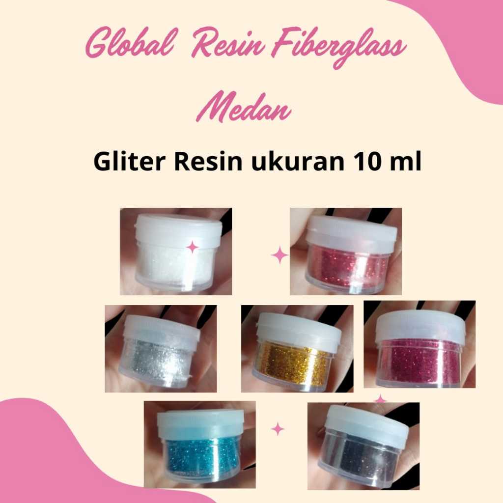 

Gliter resin ukuran 10 ml
