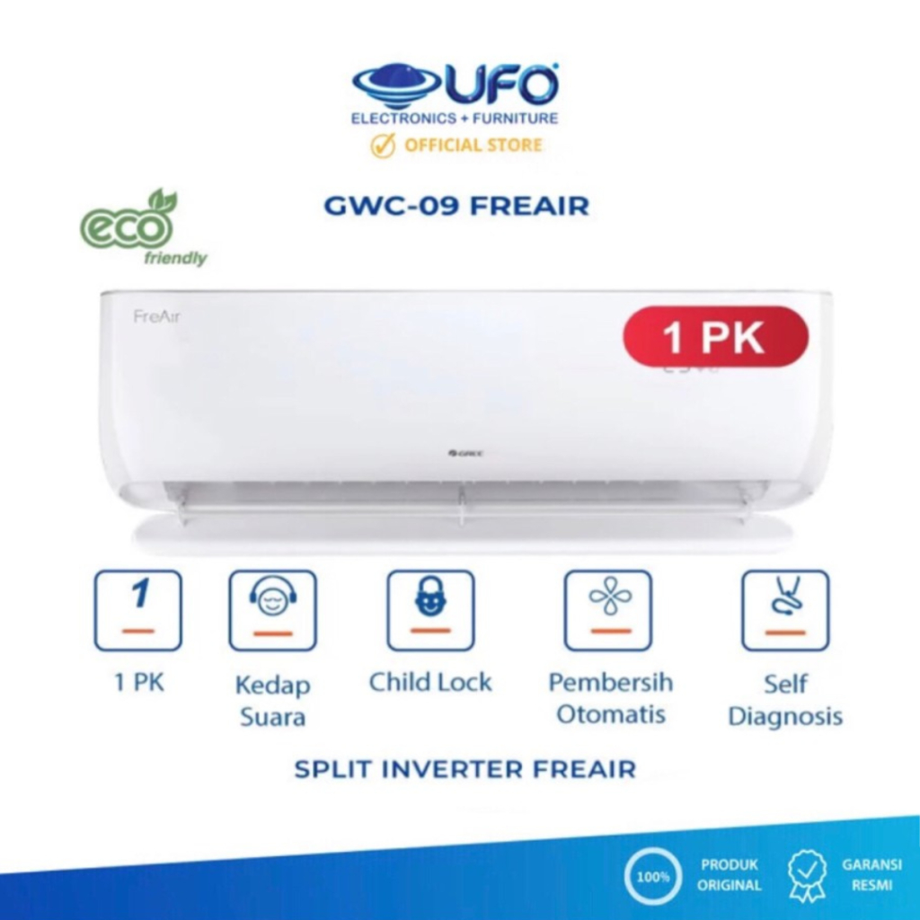 GREE AC Freair Wall Mounted 1PK with Air Purifier | GWC-09Freair