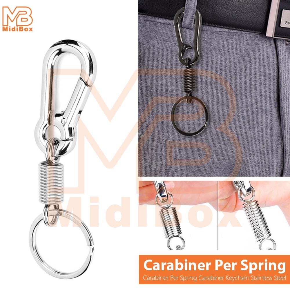 Carabiner Per Spring Carabiner Keychain Stainless Steel
