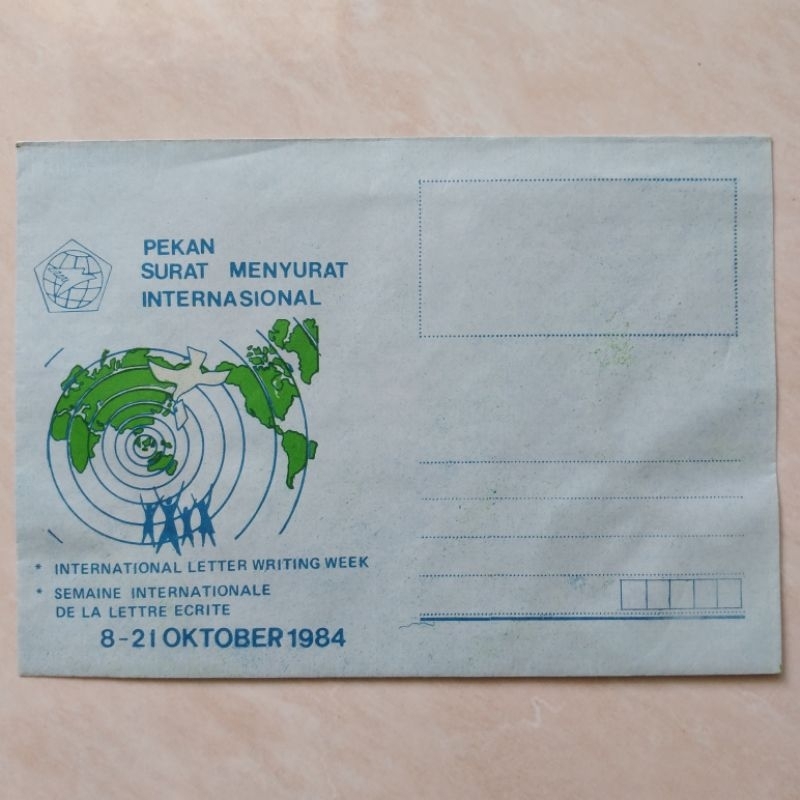 

Koleksi Filateli Sampul Peringatan Pekan Surat Menyurat Internasional 1984 Biru - YN1864