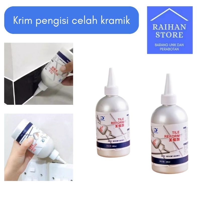 Pengisi Nat Celah Lantai Keramik Kamar Mandi Anti Bocor Tile Reform Waterproof
