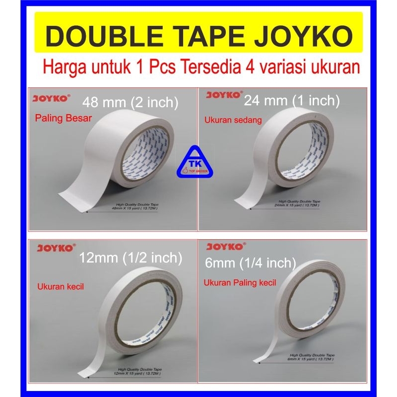 

DOUBLE TAPE/DOBEL TIP JOYKO 4 Variasi ukuran
