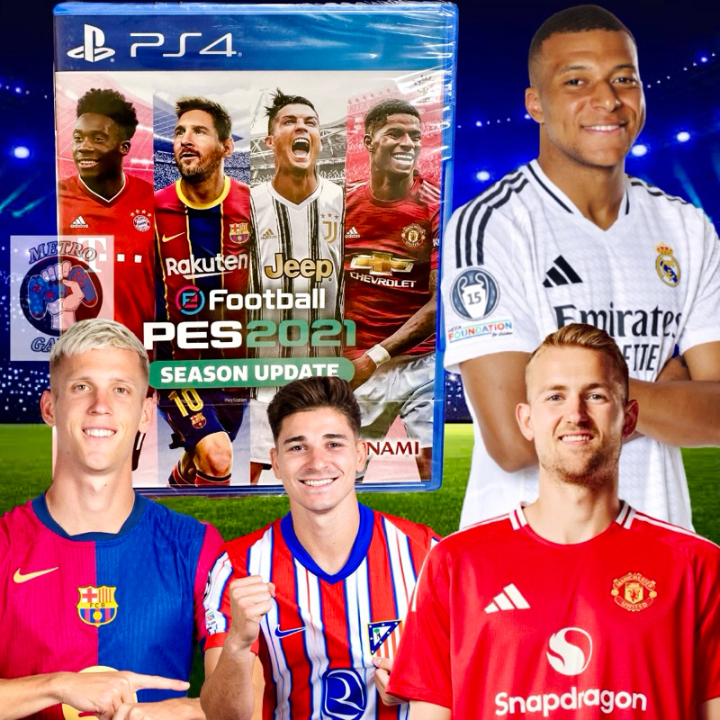 Kaset Pes 2021 Ps4 Pro Evolution Soccer Efootball 2021 Bisa Update Terbaru Playstation PS 4 5 CD BD 