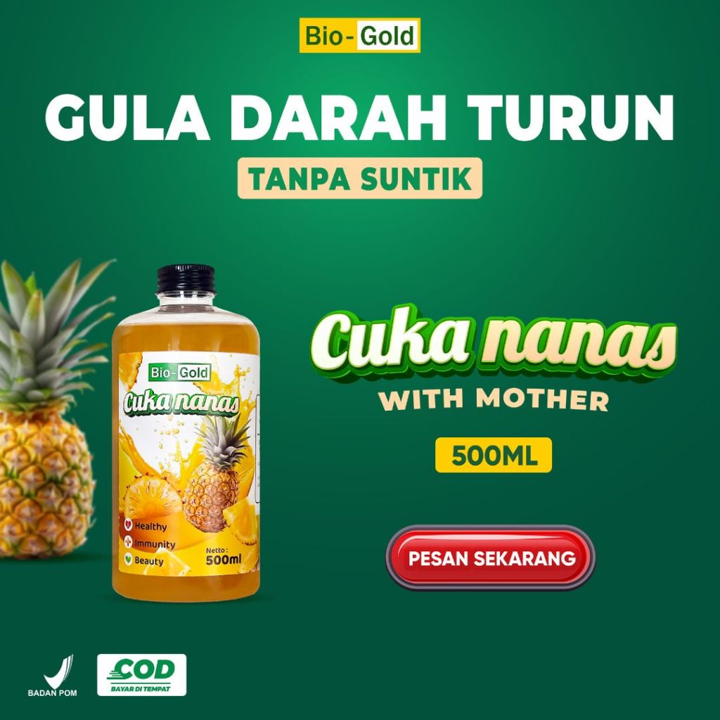 

Cuka Nanas Murni 500 ml Membantu Memelihara Kesehatan