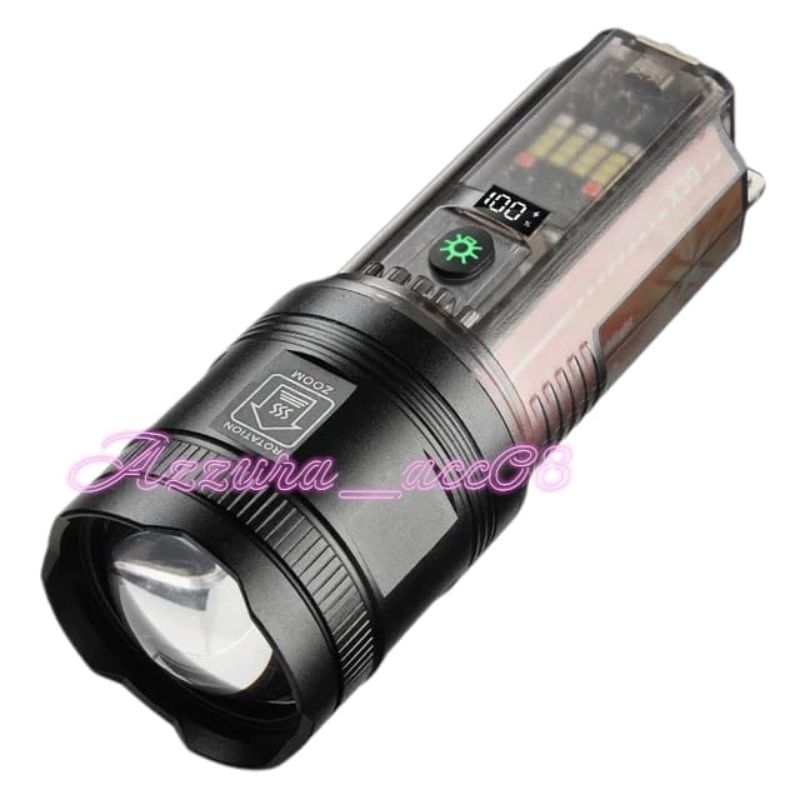 SENTER LED LASER  X39 - 7 MODEL SINAR SOLAR PANEL FLASHLIGHT ZOOM IN OUT POWERFU 1000M