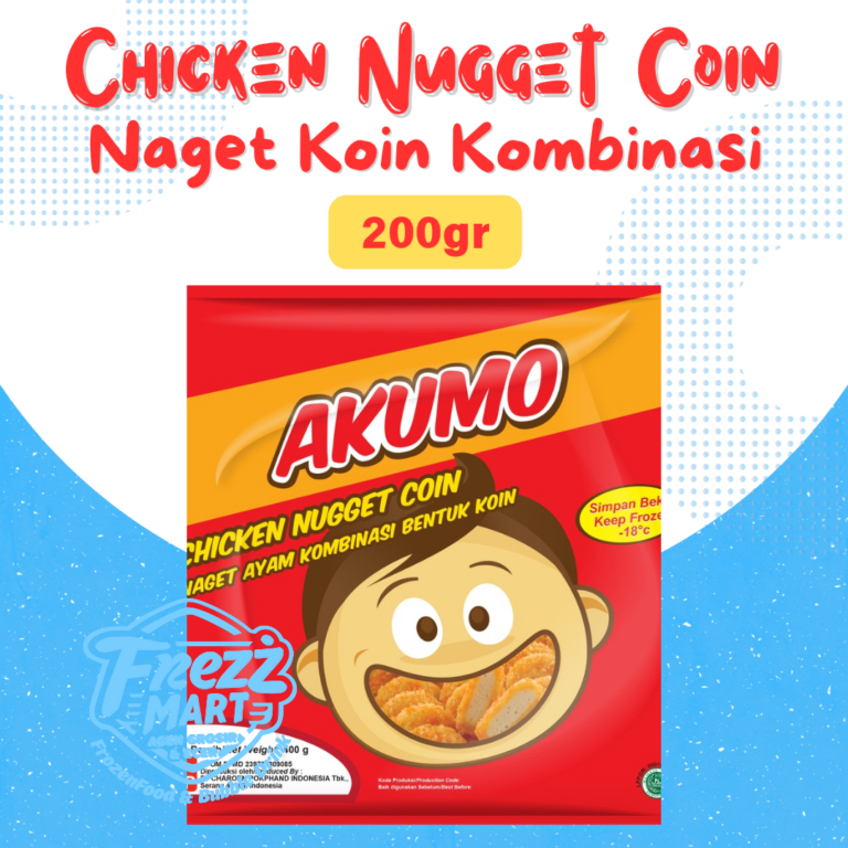 

Akumo Chicken Nugget Coin 200gr Naget Koin Kombinasi