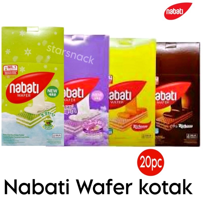 

Richeese Nabati wafer kotak Goguma Cocopandan isi 20pc