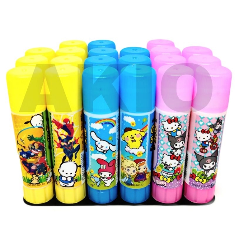 

Lem Glue Stick Mini MONTANA GSF-10G 10 Gram Lem Kertas Stik Batang Kecil Karakter Lucu