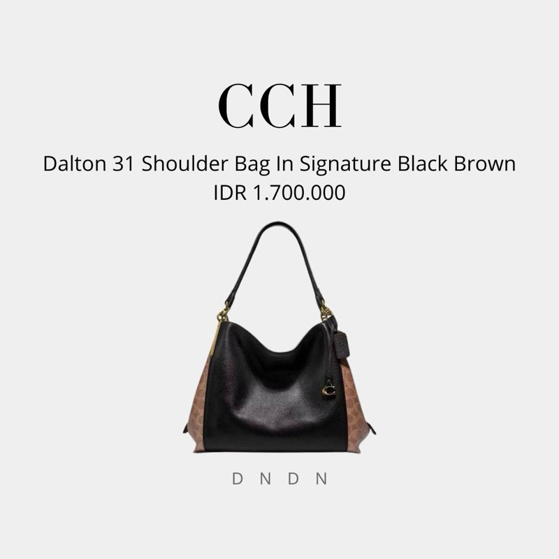Dalton 31 Shoulder Bag In Signature Black Brown