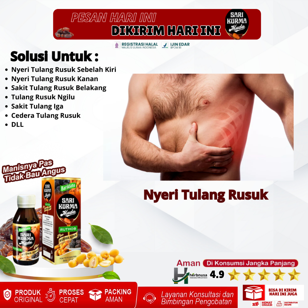 Obat Nyeri Tulang Rusuk Sebelah Kiri, Nyeri Tulang Rusuk Kanan, Sakit Tulang Rusuk Belakang,Tulang R