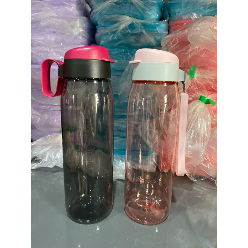 h2go botol minum 750ml hitam pink crystal