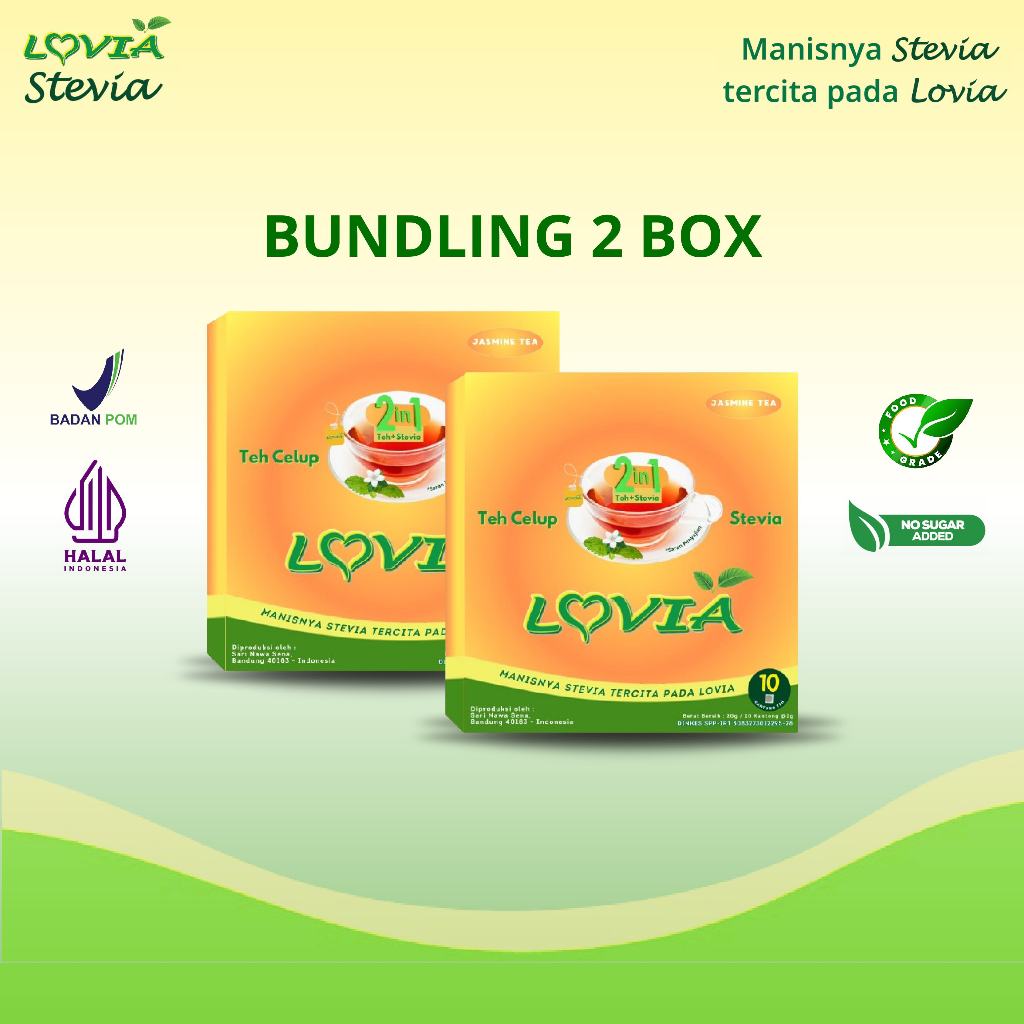 

Teh Celup Stevia Dengan Pemanis Alami Bundling 2 box