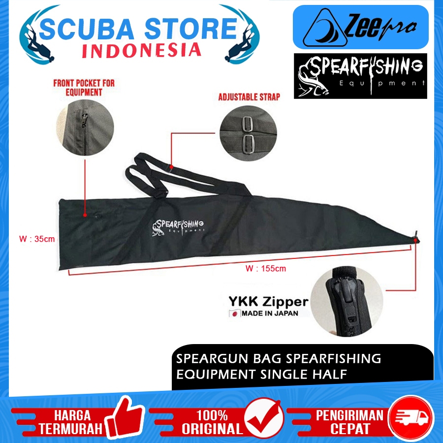 Long Bag Speargun Equipment Single Half 155cm Backpack Hand Carry Tas Spearfishing Spearo Apnea