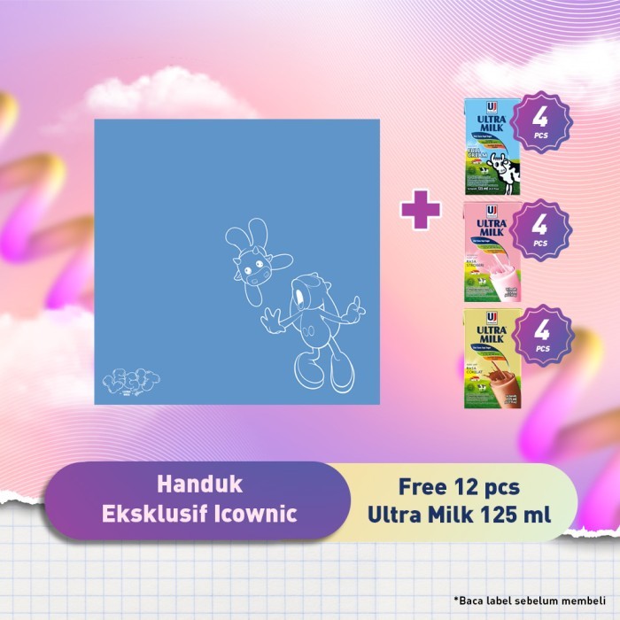

Ultra Milk Icownic Collector Series - Handuk Eksklusif Icownic - Free Ultra Milk 12 Pcs 125 ml