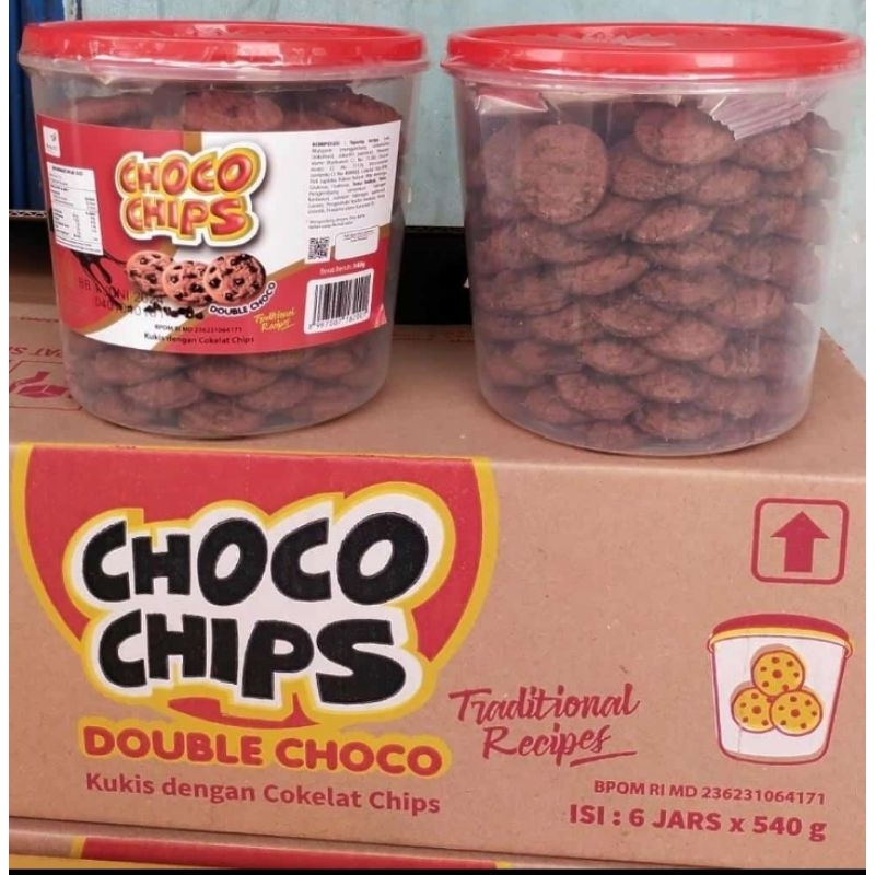 

TERMURAH!! CHOCO CHIPS DOUBLE CHOCO 1 toples