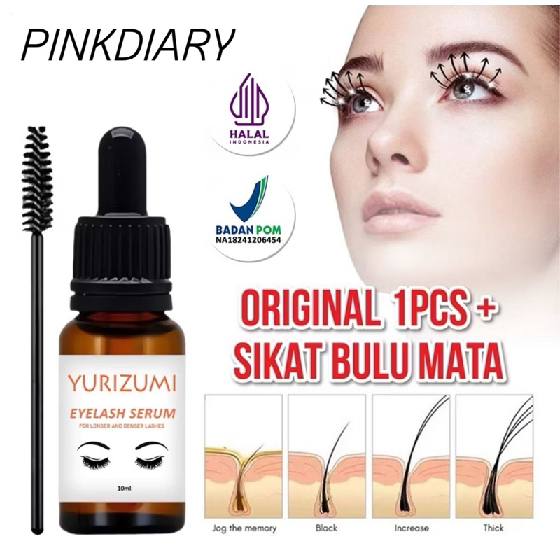 [BPOM HALAL] Yurizumi Eyelash Eyebrow Serum Penumbuh Bulu Mata Dan Menebalkan Alis Mata dengan Cepat
