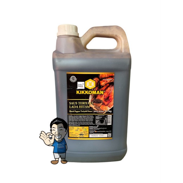 

Kikkoman Black Pepper Teriyaki Sauce- Saus Teriyaki Lada Hitam 5.7Kg