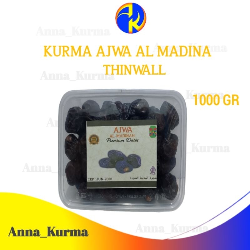 

Anna Kurma Ajwa Thinwall 1 Kg - Kurma Nabi Original Premium