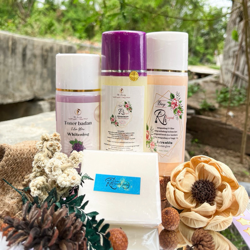 PAKET HB WHITENING  PEMUTIH BADAN KILAT DALAM 7 HARI GLOWING{Rh.beauty}