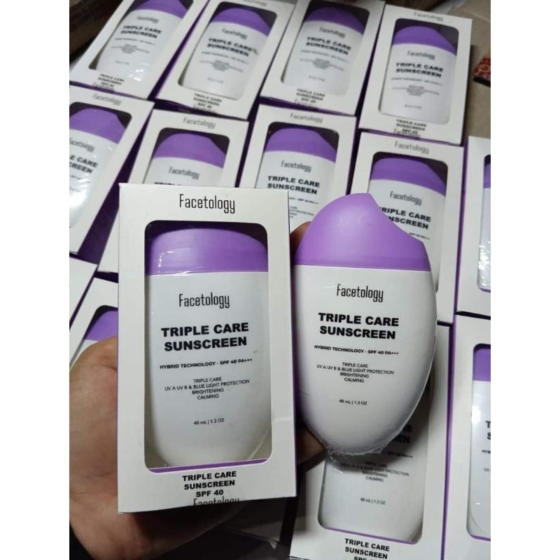 Facetology Triple Care Sunscreen Asli ORI