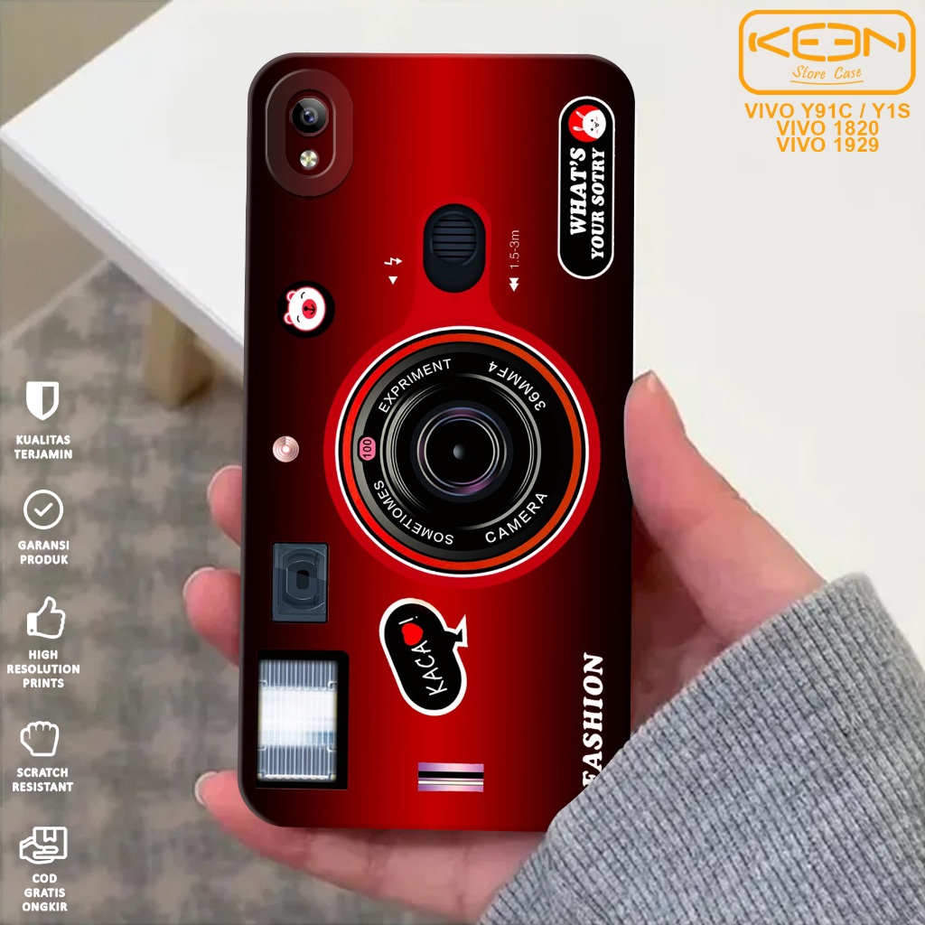 Case Hp Vivo Y91C/Vivo Y1S - Casing Hp Vivo Y91C/Vivo Y1S Motif Camera - Case Procamera - Softcase H