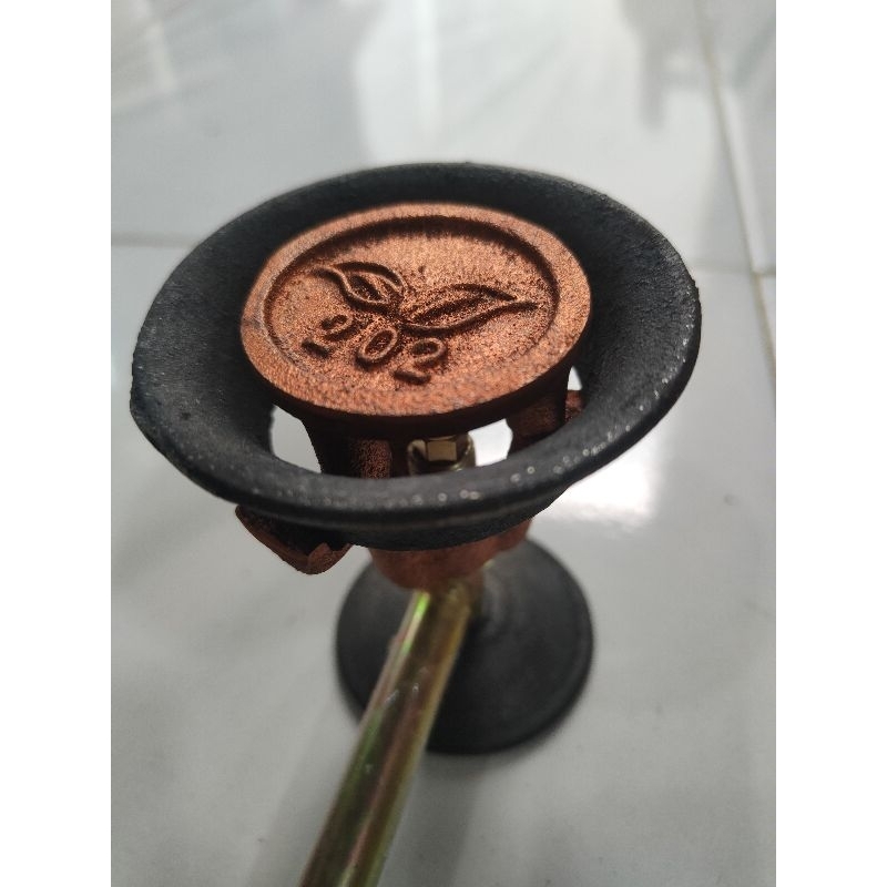 KOMPOR GAS MAWAR CAP DAUN 202, KOMPOR SEMAWAR CAP DAUN FULL KEPALA BESI COR, KOMPOR JOSS  API BIRU