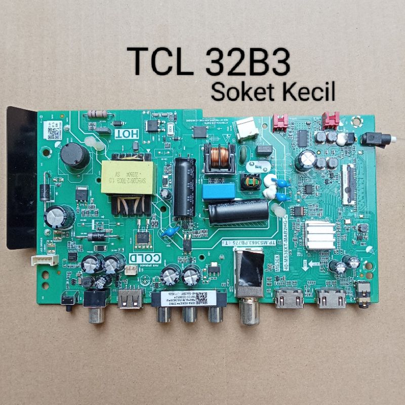 MB Mainboard Tv Led TCL Digital 32B3 Soket kecil
