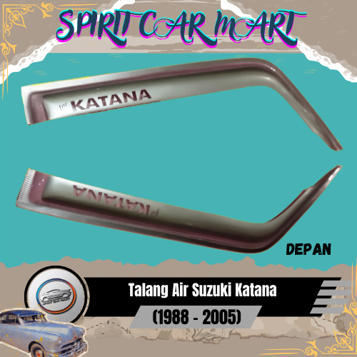 Talang Air (Depan) Suzuki Katana 1988-2005 - Model Lebar - Silver - Merk Absolute
