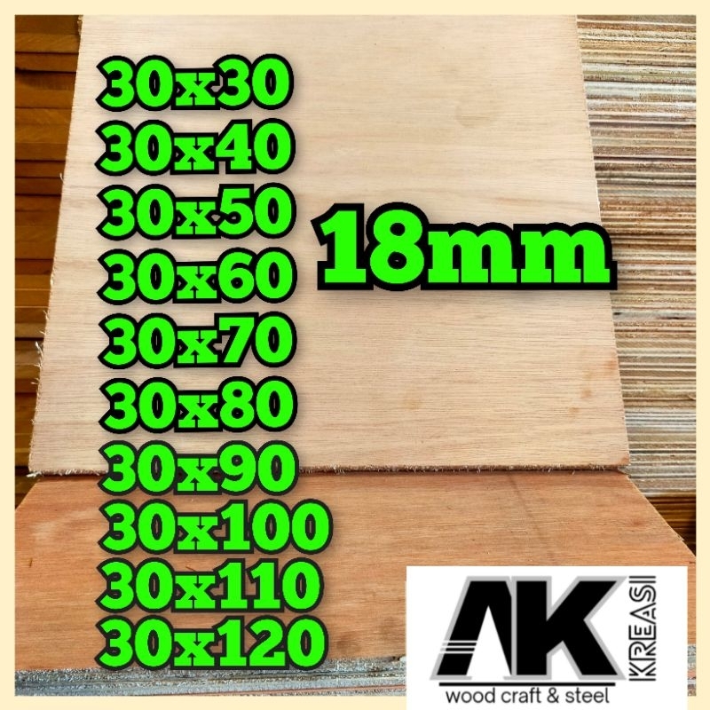 Multiplek / plywood potongan tebal 18mm